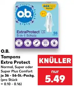 Kaufland O.B. Tampons Extra Protect Angebot