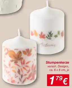 KiK Stumpenkerze Angebot