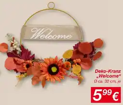 KiK Deko-Kranz Welcome Angebot