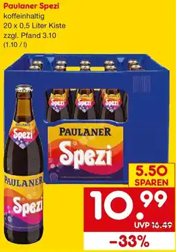 Netto Getränke Discount Paulaner Spezi Angebot