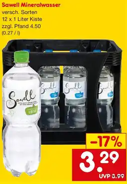 Netto Getränke Discount Sawell Mineralwasser Angebot