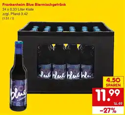 Netto Getränke Discount Frankenheim Blue Biermischgetränk Angebot