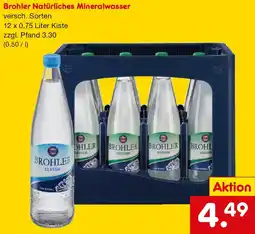 Netto Getränke Discount Brohler Natürliches Mineralwasser Angebot