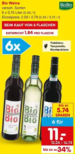 Netto Getränke Discount Bio Weine Angebot