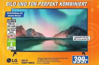 Expert Technomarkt Lg Led Tv 43un71006lb Angebot