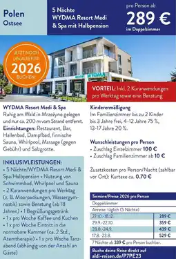 ALDI Nord Reisen Polen Ostsee Angebot