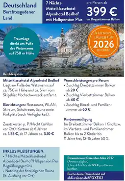 ALDI Nord Reisen Deutschland Berchtesgadener Land Angebot