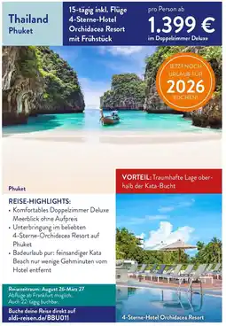 ALDI Nord Reisen Thailand Phuket Angebot