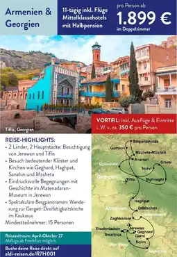 ALDI Nord Reisen Armenien & Georgien Angebot