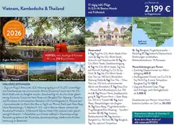 ALDI Nord Reisen Vietnam, Kambodscha & Thailand Angebot