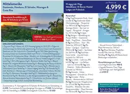ALDI Nord Reisen Mittelamerika Guatemala, Honduras, El Salvador, Nicaragua & Costa Rica Angebot