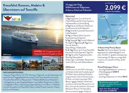 ALDI Nord Reisen Kreuzfahrt Kanaren, Madeira & Überwintern auf Teneriffa Angebot