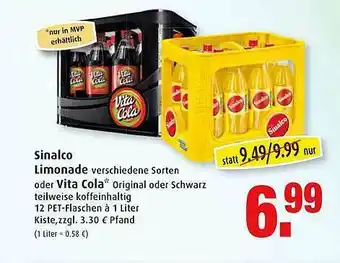 Markant Sinalco Limonade Oder Vita Cola Angebot