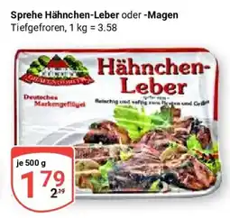 Globus Sprehe Hähnchen-Leber oder -Magen Angebot