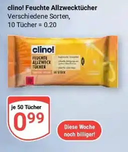 Globus clino! Feuchte Allzwecktücher Angebot
