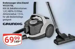 Globus GRUNDIG Bodensauger ohne Beutel VCC3170L Angebot