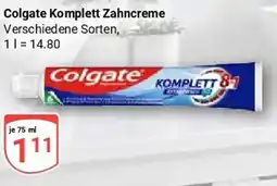 Globus Colgate Komplett Zahncreme Angebot