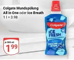 Globus Colgate Mundspülung All in One oder Ice Breath Angebot