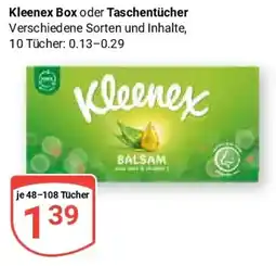 Globus Kleenex Box oder Taschentücher Angebot