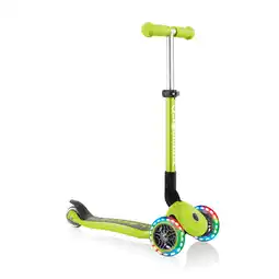 Netto Marken-Discount GLOBBER JUNIOR FOLDABLE LIGHTS lime grün, mit Leuchtrollen Angebot