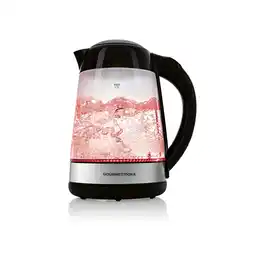 Netto Marken-Discount GOURMETmaxx Glas-Wasserkocher LED-Farbwechsel Angebot