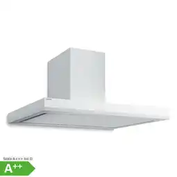 Netto Marken-Discount Velaire Dunstabzugshaube Edel, minimalistisch, kraftvoll Energieklasse A++ 595m³/h 90cm Weiß Angebot