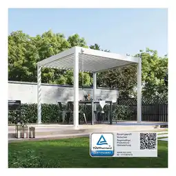 Netto Marken-Discount Weide Classic Pavillon Terrassenüberdachung Aluminium 3 X 3 M Weiß Angebot
