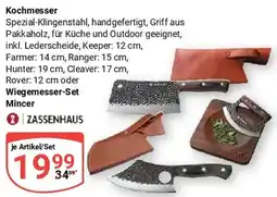 Globus ZASSENHAUS Kochmesser oder Wiegemesser-Set Mincer Angebot