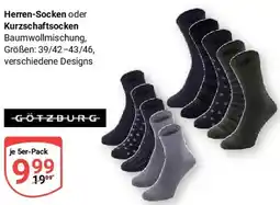 Globus GÖTZBURG Herren-Socken oder Kurzschafsocken Angebot
