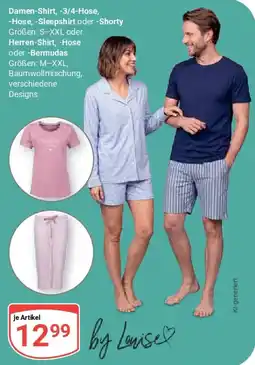 Globus Damen-Shirt, 3/4-Hose, Hose, Sleepshirt oder Shorty oder Herren-Shirt, Hose oder Bermudas Angebot