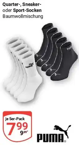 Globus PUMA Quarter, Sneaker oder Sport-Socken Angebot