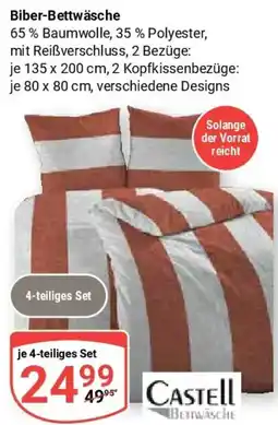 Globus CASTELL Biber-Bettwäsche Angebot