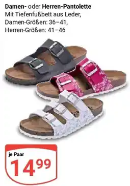 Globus Damen oder Herren-Pantolette Angebot