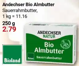 Globus Andechser Bio Almbutter Angebot