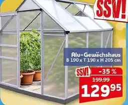 CENTERSHOP Alu-Gewächshaus Angebot