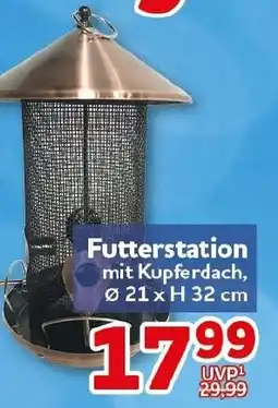CENTERSHOP Futterstation mit Kupferdach Angebot