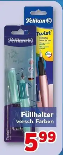 CENTERSHOP Pelikan Twist Füllhalter Angebot