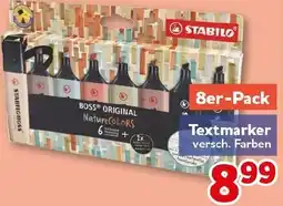 CENTERSHOP STABILO BOSS ORIGINAL NatureCOLORS Textmarker Angebot