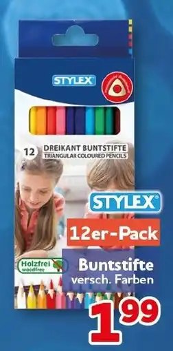 CENTERSHOP STYLEX Dreikant Buntstifte Angebot