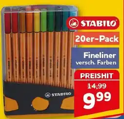 CENTERSHOP STABILO Fineliner Angebot