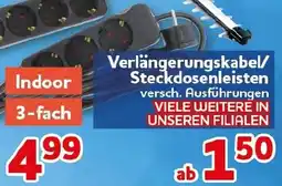CENTERSHOP Verlängerungskabel/ Steckdosenleisten Angebot