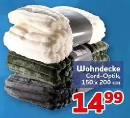 CENTERSHOP Wohndecke Cord-Optik Angebot