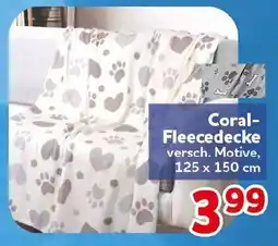 CENTERSHOP Coral-Fleecedecke Angebot