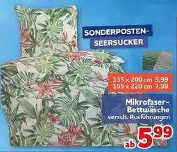 CENTERSHOP SEERSUCKER Mikrofaser-Bettwäsche Angebot