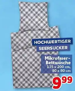 CENTERSHOP Hochwertiger Seersucker Mikrofaser-Bettwäsche Angebot