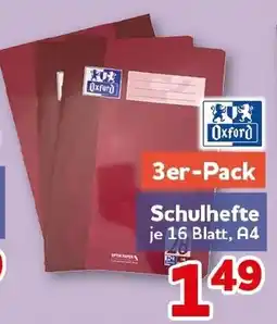 CENTERSHOP Oxford Schulhefte Angebot