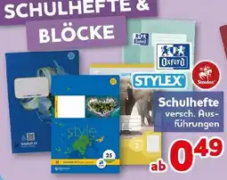 CENTERSHOP Schulhefte & Blöcke Angebot
