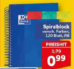 CENTERSHOP Oxford Spiralblock Angebot