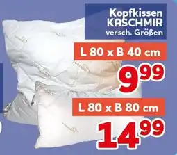 CENTERSHOP Kopfkissen KASCHMIR Angebot