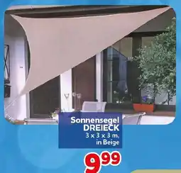 CENTERSHOP Sonnensegel DREIECK Angebot